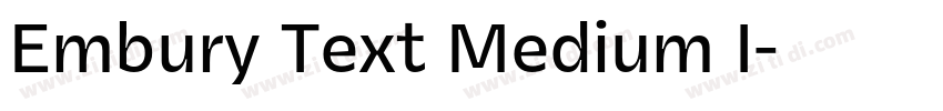 Embury Text Medium I字体转换